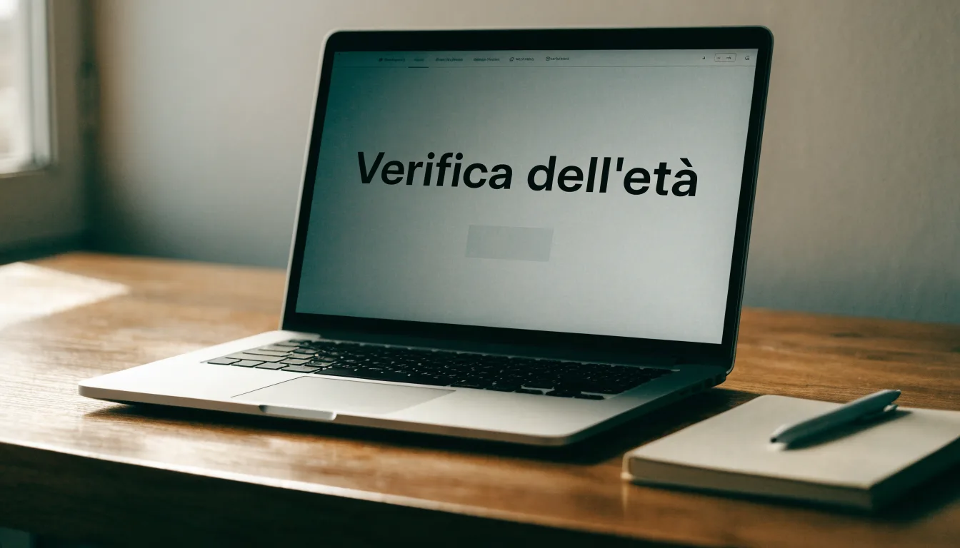 Un foglio di concessione in carta con un timbro rosso, appoggiato su una scrivania di legno accanto a una penna